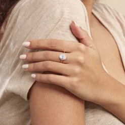 Bague Solitaire Cillie Or Jaune Oxyde De Zirconium