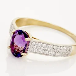 Marc Orian Anniversaire De Mariage|Bagues > Bague Solitaire Crista Or Jauneamethyste Et Oxyde
