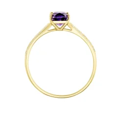 Marc Orian Anniversaire De Mariage|Bagues > Bague Solitaire Crista Or Jauneamethyste Et Oxyde