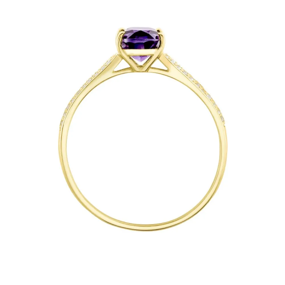 Marc Orian Anniversaire De Mariage|Bagues > Bague Solitaire Crista Or Jauneamethyste Et Oxyde