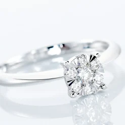 Marc Orian Bagues|Bagues Fiançailles > Bague Solitaire Dream or blanc diamant