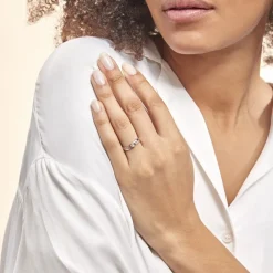 Marc Orian Bijoux Or|Bagues > Bague Solitaire Elisa Or Blanc Diamant