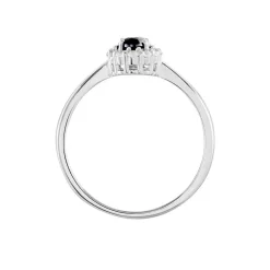 Marc Orian Bagues De Promesse|Bagues Fantaisie > Bague Solitaire Eulalio Argent Blanc Oxyde De Zirconium