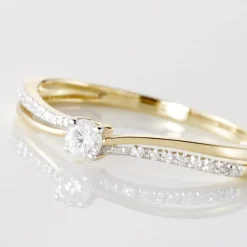 Marc Orian Anniversaire De Mariage|Bagues De Fiançailles > Bague Solitaire Finesse Or Jaune Diamant Diamants