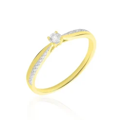 Marc Orian Anniversaire De Mariage|Bagues De Fiançailles > Bague Solitaire Finesse Or Jaune Diamant