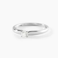 Marc Orian Anniversaire De Mariage|Bagues De Fiançailles > Bague Solitaire Flora Or Blanc Diamant