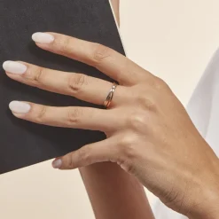 Marc Orian Anniversaire De Mariage|Bagues > Bague Solitaire Gisla Or Tricolore Diamant