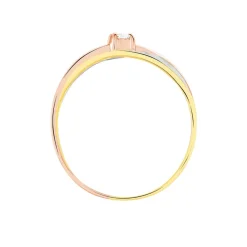 Marc Orian Anniversaire De Mariage|Bagues > Bague Solitaire Gisla Or Tricolore Diamant