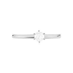 Bague Solitaire Josua Or Blanc Diamant