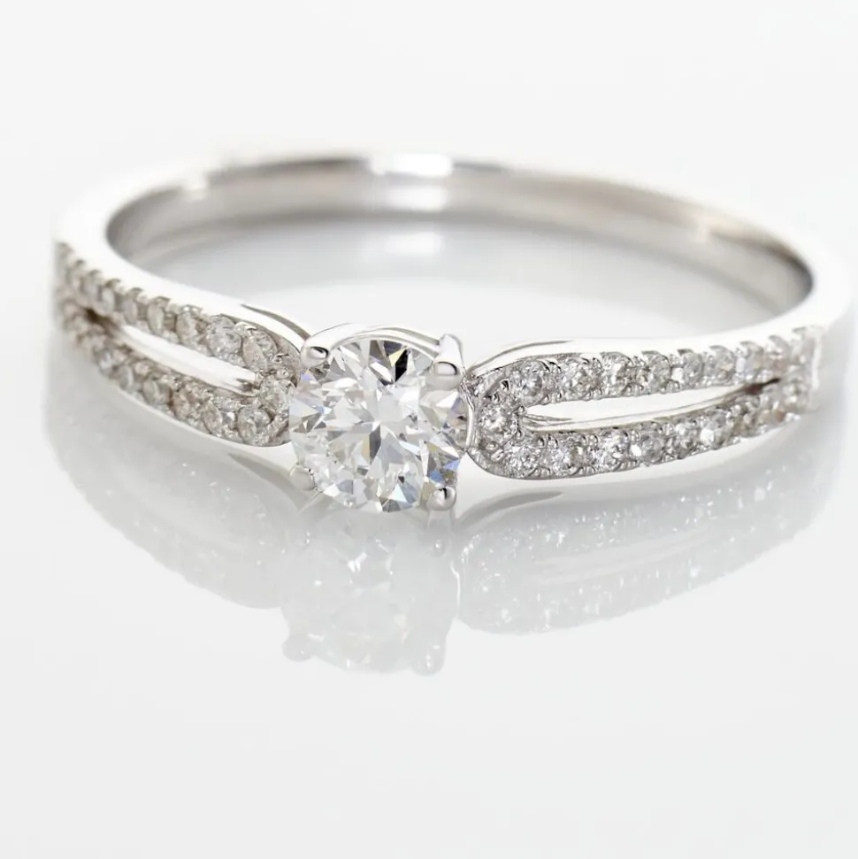 Bague Solitaire Katalina Or Blanc Diamant