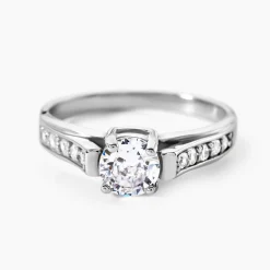 Marc Orian Bagues De Promesse|Bijoux Zirconium > Bague Solitaire Mady Argent Blanc Oxyde De Zirconium