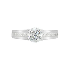 Marc Orian Bagues De Promesse|Bagues Fantaisie > Bague Solitaire Mercan Argent Blanc Oxyde De Zirconium