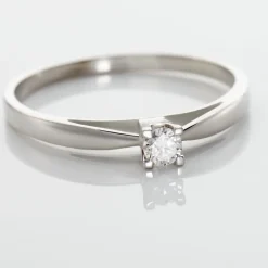 Bague Solitaire Morrigane Or Blanc Diamant