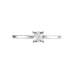 Bague Solitaire Or Blanc Dream Diamants