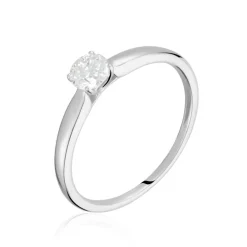 Marc Orian Anniversaire De Mariage|Bagues De Fiançailles > Bague Solitaire Or Blanc Flora Diamant