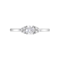 Marc Orian Bagues|Bagues Fiançailles > Bague Solitaire Or Blanc Neilina Diamants Synthétiques