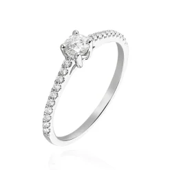 Marc Orian Anniversaire De Mariage|Bagues De Fiançailles > Bague Solitaire Or Blanc Nyala Diamants