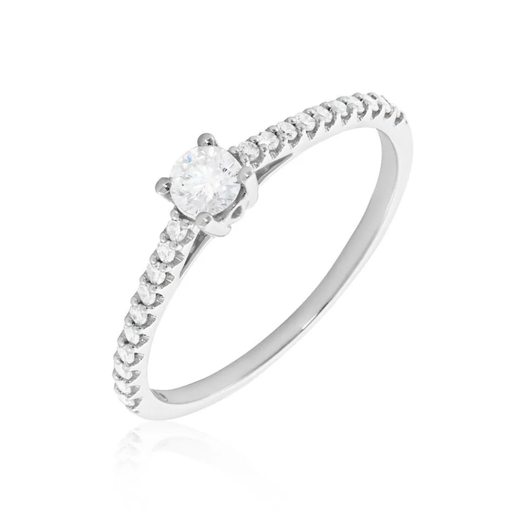 Marc Orian Anniversaire De Mariage|Bagues De Fiançailles > Bague Solitaire Or Blanc Nyala Diamants
