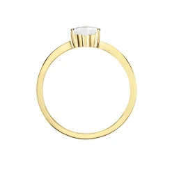 Marc Orian Bagues De Promesse|Bijoux Zirconium > Bague Solitaire Or Jaune Idelle Oxyde De Zirconium