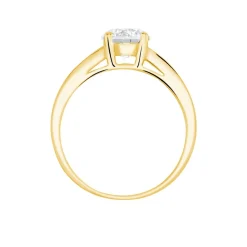 Marc Orian Bagues De Promesse|Bijoux Zirconium > Bague Solitaire Or Jaune Oxyde De Zirconium