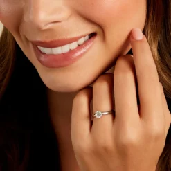 Marc Orian Bagues|Bagues Fiançailles > Bague Solitaire Platine Blanc Diamant