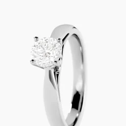 Marc Orian Bagues|Bagues Fiançailles > Bague Solitaire Platine Blanc Diamant