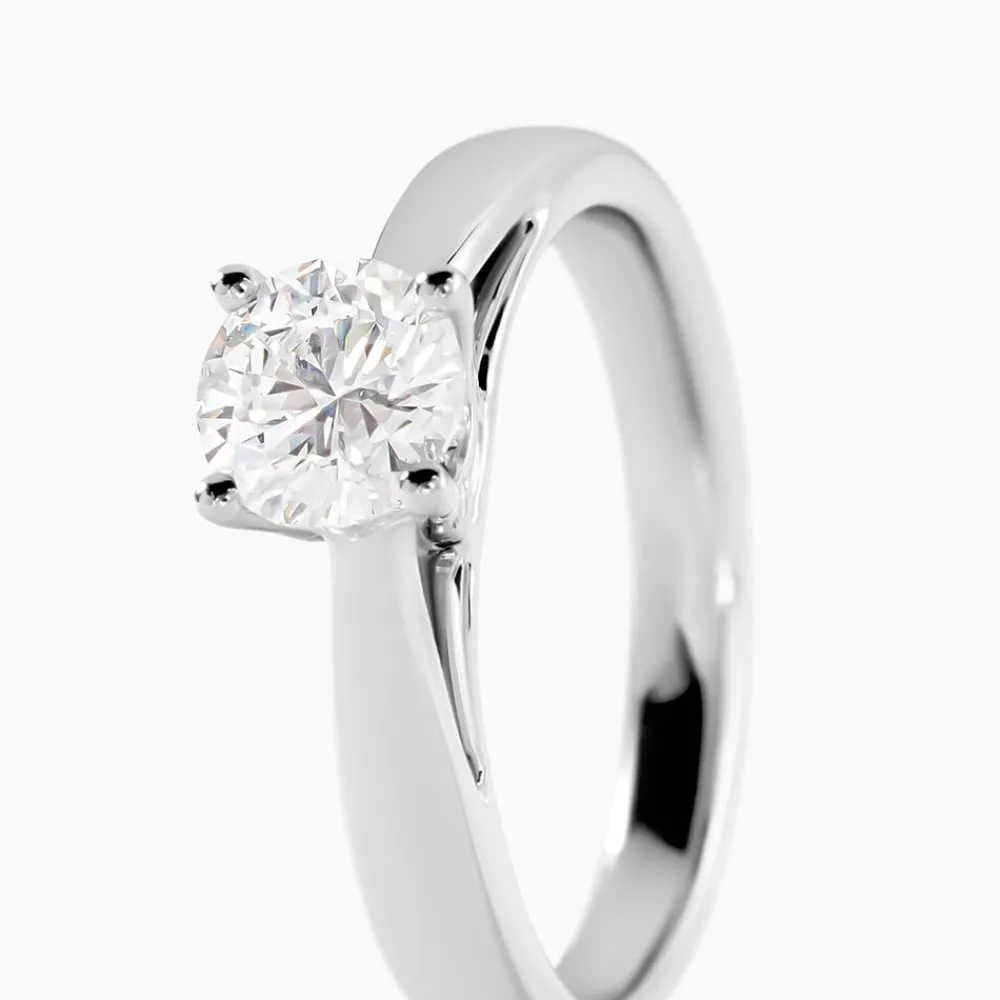 Marc Orian Bagues|Bagues Fiançailles > Bague Solitaire Platine Blanc Diamant