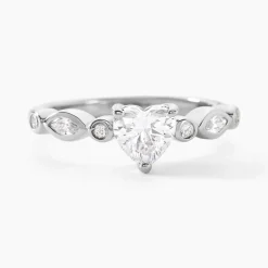 Marc Orian Bagues De Promesse|Bagues Fantaisie > Bague Solitaire Sagan Argent Blanc Oxyde De Zirconium
