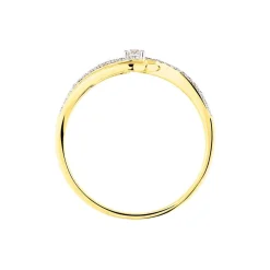 Bague Solitaire Sitan Or Jaune Diamant