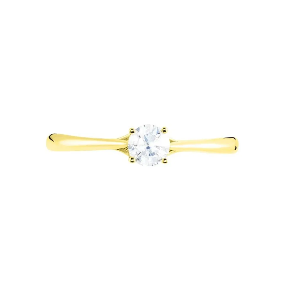 Bague Solitaire Solenia Or Jaune Diamant