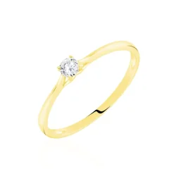 Bague Solitaire Solenia Or Jaune Diamant