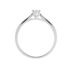 Bague Solitaire Symphonie Or Blanc Diamant