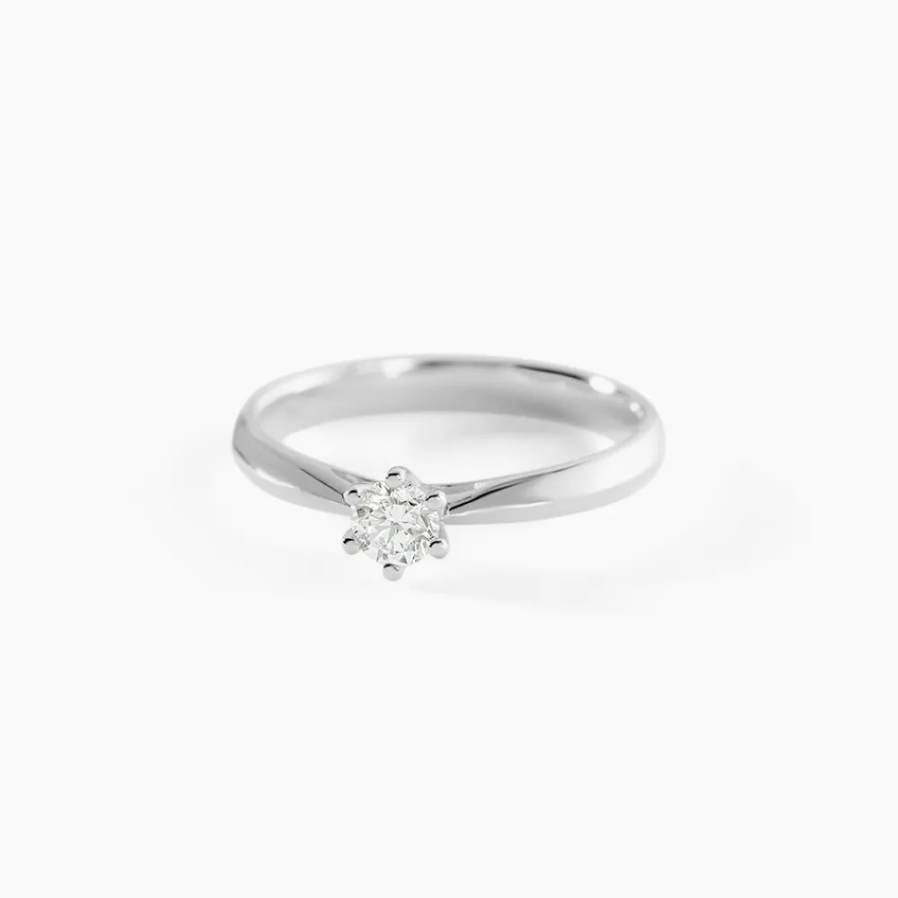 Marc Orian Anniversaire De Mariage|Bagues De Fiançailles > Bague Solitaire Veronika Or Blanc Diamant