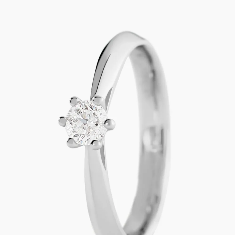 Marc Orian Anniversaire De Mariage|Bagues De Fiançailles > Bague Solitaire Veronika Or Blanc Diamant