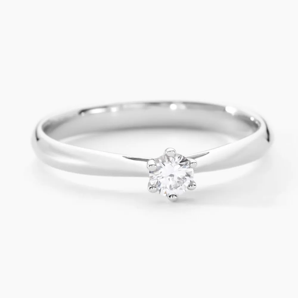 Marc Orian Anniversaire De Mariage|Bagues De Fiançailles > Bague Solitaire Veronika Or Blanc Diamant