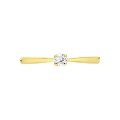 Bague Solitaire Vicoeuria Or Jaune Diamant
