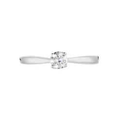Bague Solitaire Vicoeuria Or Blanc Diamant