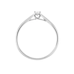 Bague Solitaire Vicoeuria Or Blanc Diamant