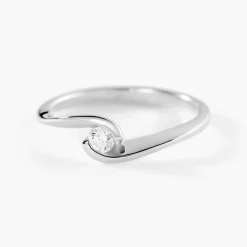Marc Orian Anniversaire De Mariage|Bagues De Fiançailles > Bague Solitaire Vrille Or Blanc Diamant