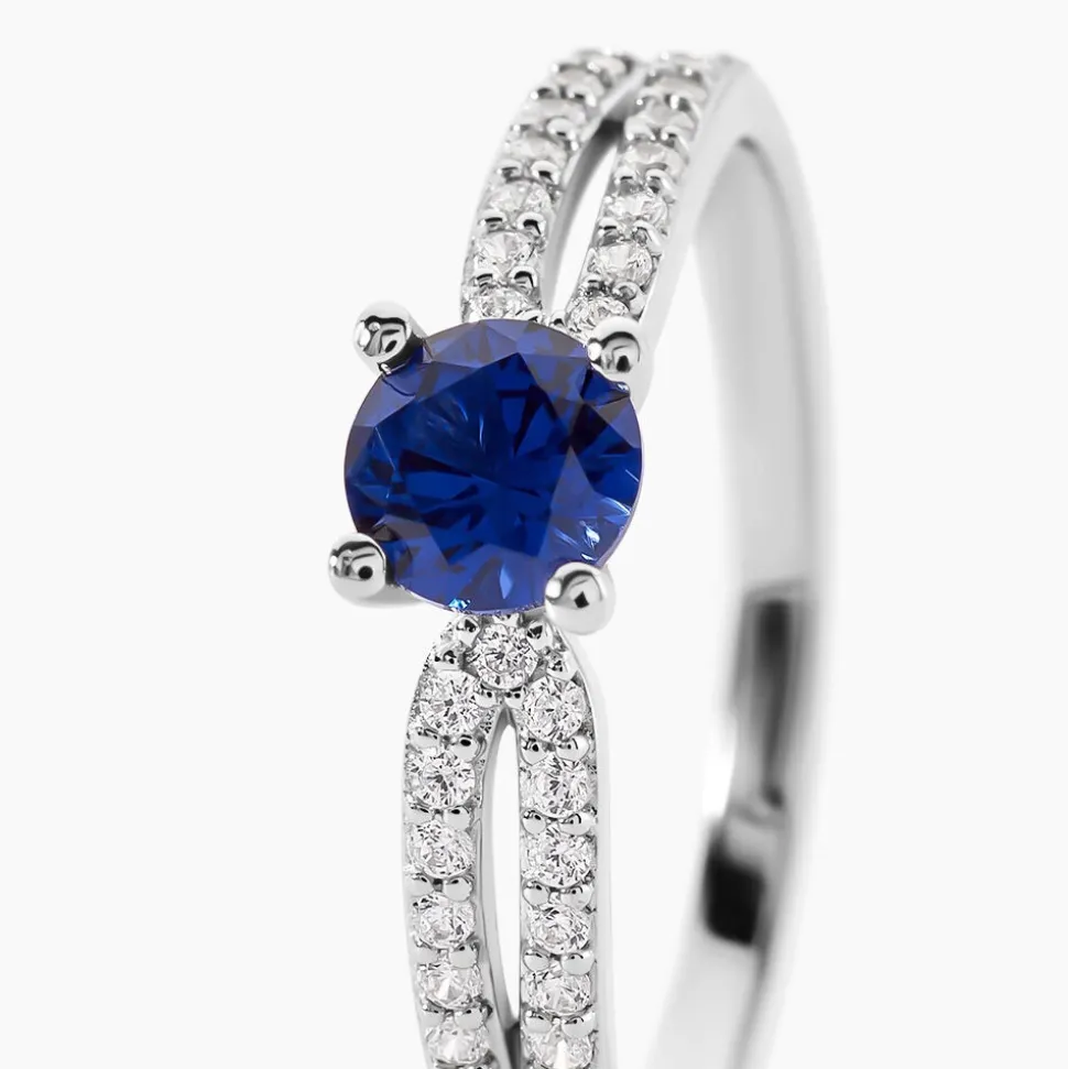 Bague Solitea Argent Blanc Oxyde De Zirconium