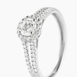 Marc Orian Bagues|Bagues Fiançailles > Bague Sosanna Platine Blanc Diamant Synthétique
