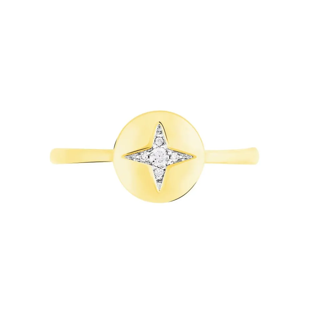 Marc Orian Bijoux Zirconium|Bagues > Bague Stacy Or Jaune Oxyde De Zirconium