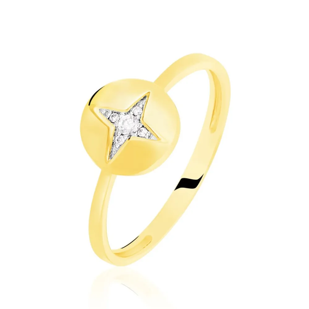 Marc Orian Bijoux Zirconium|Bagues > Bague Stacy Or Jaune Oxyde De Zirconium