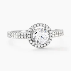Bague Stelila Or Blanc Oxyde De Zirconium