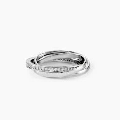 Bague Tahti Argent Blanc Oxyde De Zirconium