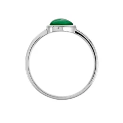 Marc Orian Bagues De Promesse|Bagues > Bague Tao Argent Blanc Onyx argent blanc onyx vert