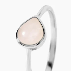 Marc Orian Bagues De Promesse|Bagues > Bague Tao Argent Blanc Quartz argent blanc quartz rose