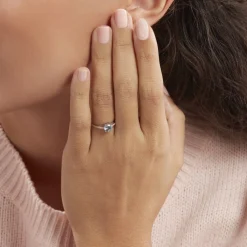 Marc Orian Anniversaire De Mariage|Bagues > Bague Tarente Or Blanc Topaze Et Oxyde De Zirconium