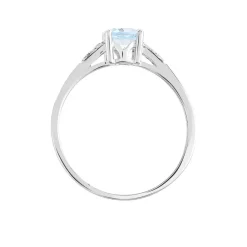 Marc Orian Anniversaire De Mariage|Bagues > Bague Tarente Or Blanc Topaze Et Diamant