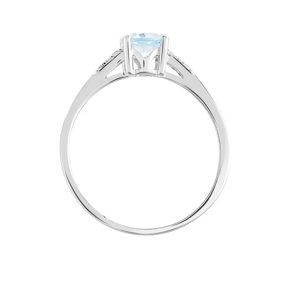 Marc Orian Anniversaire De Mariage|Bagues > Bague Tarente Or Blanc Topaze Et Diamant